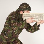 Army man keyboard