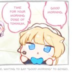 Toki Good morning X meme