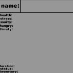 Survivor and infected status card template