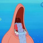 Patrick drooling meme
