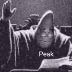 Peak template