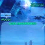 Multiversecreator941's Quick Announcement Temp (Blue Archive) meme