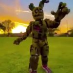 Springtrap grasse running GIF Template