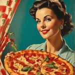 Pizza retro