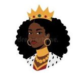 Cartoon Black Queen
