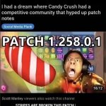 I had a dream where Candy Crush had a competitive community
