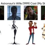 The Astronaut's Wife (1999) Cast (My Style) | image tagged in the astronaut's wife 1999 cast my style,meme,memes,spoof cast,the astronaut's wife,characters | made w/ Imgflip meme maker