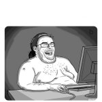 Wojak sitting at computer