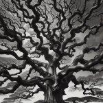 a tree with many branching patterns