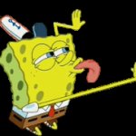 Spongebob licking