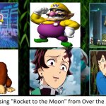 rocket to the moon meme | image tagged in rocket to the moon from over the moon,to the moon,the moon,crossover memes,dr eggman,rocket launch | made w/ Imgflip meme maker
