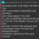 DRIVING IN MY CAR (Jeffrey Version)