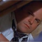 George Costanza under desk