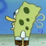SpongeBob sideways