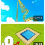 Coaster into Pool meme