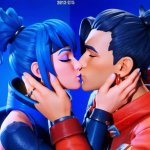 Hope and Kendo kiss GIF Template