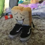 Woody BFDI wearing my shoes