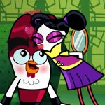 Flick Feathers Kissing Chuck Adoodledoo