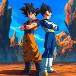 Goku and vegeta meme