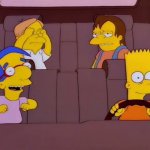 Bart Simpson Driving A Car.