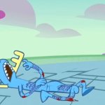 Lumpy death pose