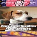 Wenomechainsama | Wenomechainsama. Tumajarbisaun. Wifenlooof. Eselifterbraun. | image tagged in ruin this fill in meme 118 | made w/ Imgflip meme maker