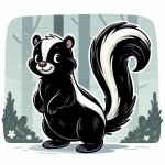cartoon skunk