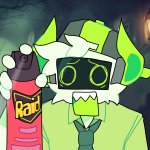 Boombox spraying at you meme