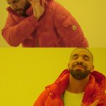 Drake with room for caption under