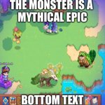 The Monster Is A Mythical Epic