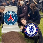 They got cooked | image tagged in grant gustin over grave,chelsea,soccer,football | made w/ Imgflip meme maker