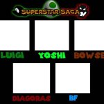 Superstar Saga Template meme