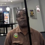Tired bored black man