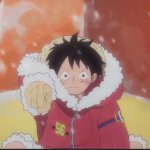 Luffy pointing