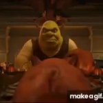 Shrek Dinner Standoff GIF Template