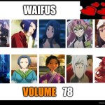 waifus volume 78 | 78 | image tagged in waifus volume meme,78,top 10 waifus,anime,ghost in the shell,ne zha | made w/ Imgflip meme maker
