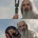 Saruman atop Orthanc