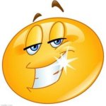 Smiling Emoji with shining teeth meme
