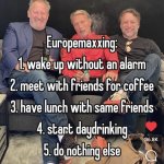 Europemaxxing meme