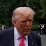 Old Trump talking to reporters