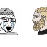 Muslim soyjack vs Chad