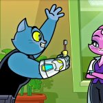 Claw Showing a Toothbrush To Purrnelope