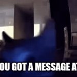 MY EYES | POV YOU GOT A MESSAGE AT 3AM | image tagged in gifs,relatable,cat,scared cat,funny | made w/ Imgflip video-to-gif maker