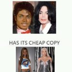 Beyonce is the new Michael Jackson | image tagged in every masterpiece has its cheap copy,beyonce,michael jackson,hollywood,whitewashing | made w/ Imgflip meme maker
