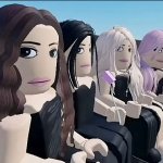 4 Robloxian Girls Staring At The Left Side