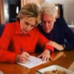 Hillary writes suicide letter