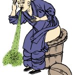 Puking while pooping
