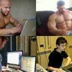 4 chads writing comments