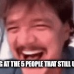It's been a good run folks | ME LOOKING AT THE 5 PEOPLE THAT STILL USE IMGFLIP | image tagged in gifs,funny,memes,imgflip,this website is dead,lol | made w/ Imgflip video-to-gif maker