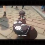 Kama running away from Alice and Belle meme